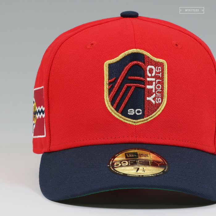 ST LOUIS CITY SOCCER CLUB FOR THE LOVE OF ST. LOUIS MLS NEW ERA FITTED CAP