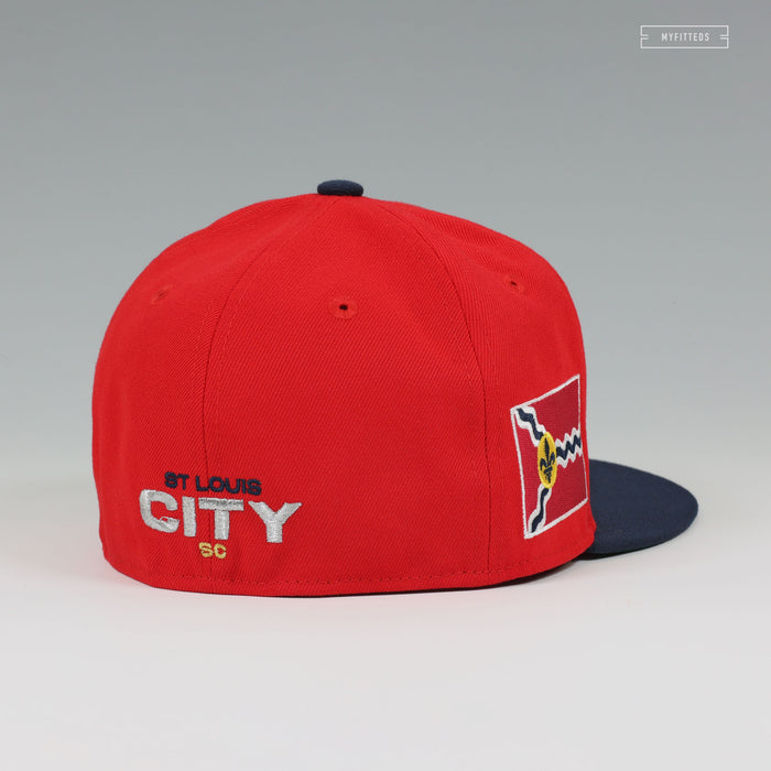 ST LOUIS CITY SOCCER CLUB FOR THE LOVE OF ST. LOUIS MLS NEW ERA FITTED CAP
