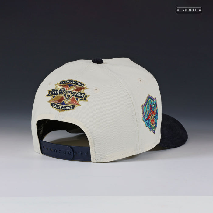 ST. LOUIS RAMS 10TH ANNIVERSARY 1997 NFL DRAFT OFF WHITE NEW ERA 9FIFTY A-FRAME SNAPBACK
