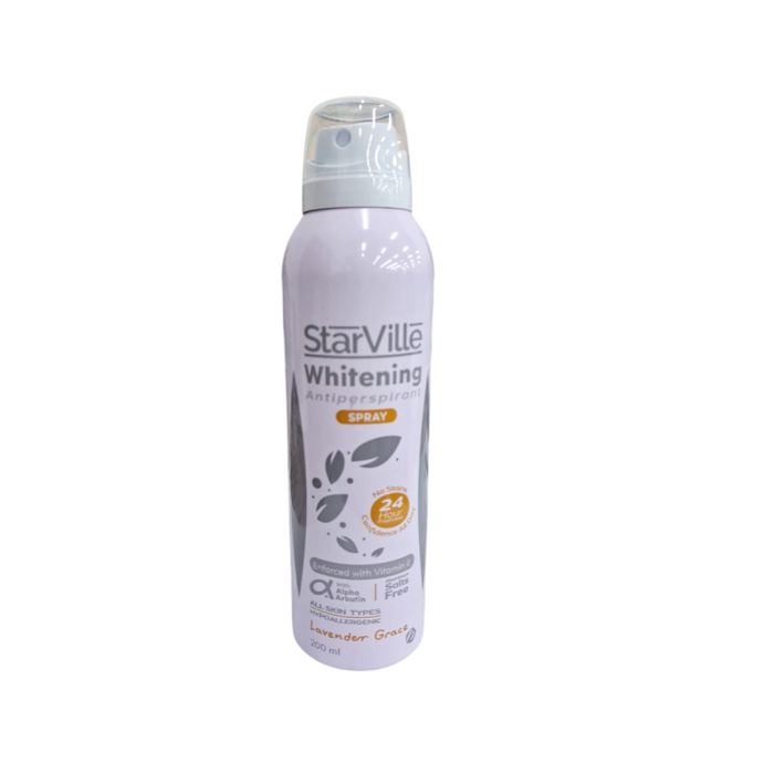 Starville Whitening Antiperspirants Deodorant Spray (lavender Grace) 200 Ml