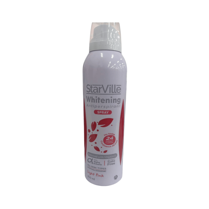 Starville Whitening Antiperspirants Deodorant Spray (light Pink) 200 Ml