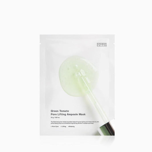 SUNGBOON EDITOR Green Tomato Pore Lifting Ampoule Mask 1ea 23g - Komiko Beauty