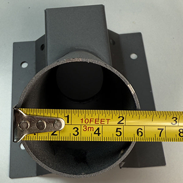 Support mural pour Candélabre / Lampe de rue et parking – Diamètre tube 60mm - Couleur gris foncé