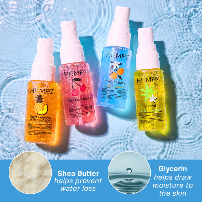 Sweet Hydration Mini Moisturizing Body Fragrance Spray Kit Hempz