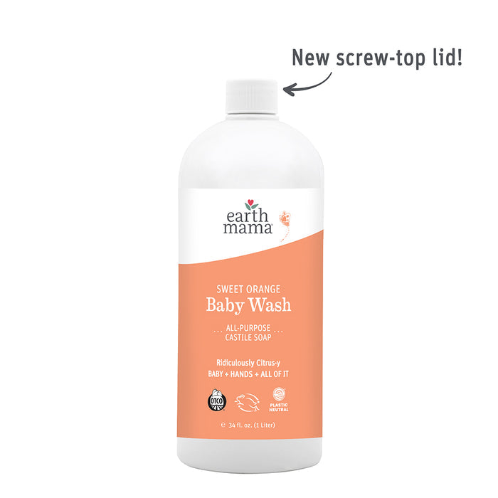 Sweet Orange Baby Wash Liter