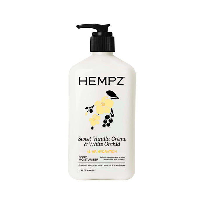 Hempz Fresh Fusions Sweet Vanilla Creme & White Orchid Herbal Body Moisturizer