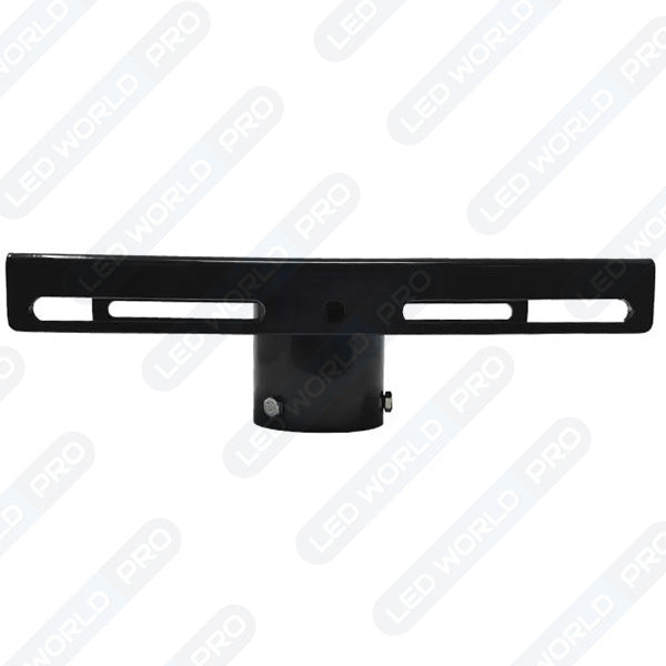 Tête de mât rectangulaire pour 1 / 2 projecteurs - Insertion mât diamètre 80mm - 13 x 28 x 80 cm - Garantie 10 ans