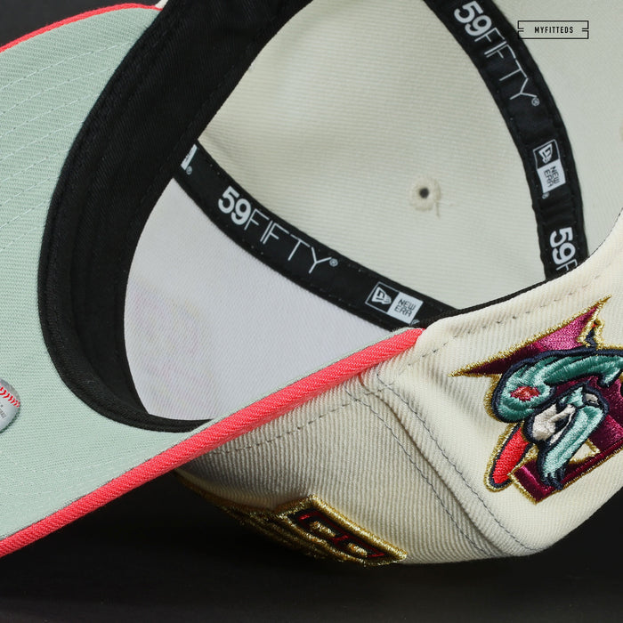 TORONTO BLUE JAYS 2003 SEASON SUMMER SEND OFF OFF WHITE NEW ERA FITTED CAP