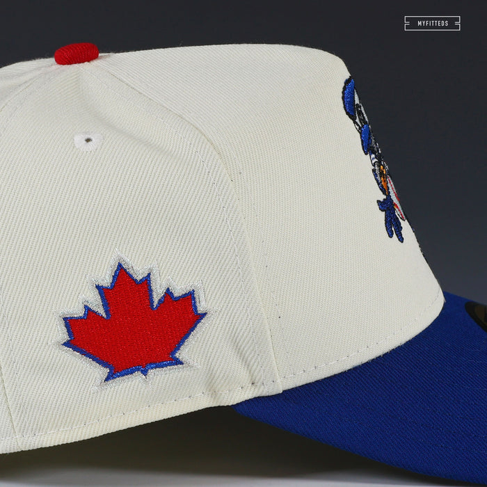 TORONTO BLUE JAYS CANADA ACE OFF WHITE 59FIFTY A-FRAME NEW ERA FITTED CAP