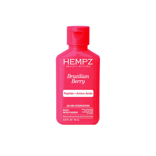 Hempz Travel-Size Beauty Actives Brazilian Berry Herbal Body Moisturizer with Peptides + Amino Acids