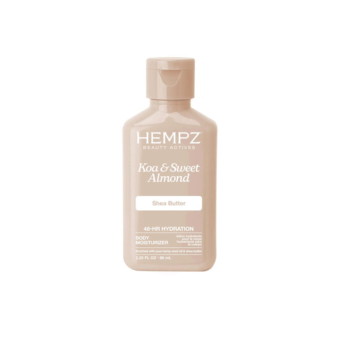 Hempz Travel-Size Beauty Actives Koa & Sweet Almond Smoothing Herbal Body Moisturizer with Shea Butter