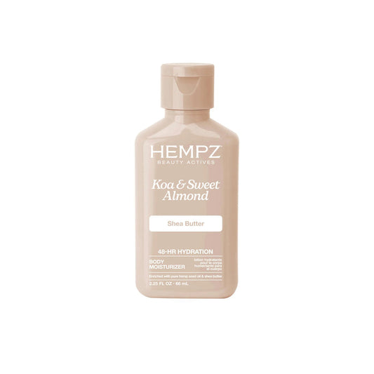 Hempz Travel-Size Beauty Actives Koa & Sweet Almond Smoothing Herbal Body Moisturizer with Shea Butter