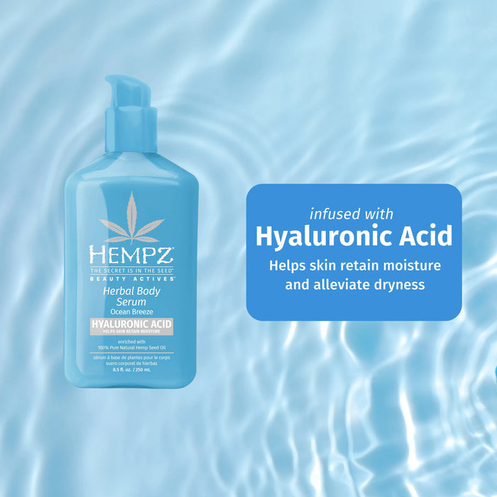 Travel-Size Beauty Actives Ocean Breeze Herbal Body Serum with Hyaluronic Acid Hempz