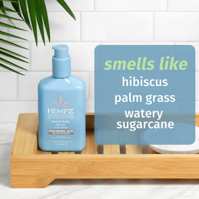 Travel-Size Beauty Actives Ocean Breeze Herbal Body Serum with Hyaluronic Acid Hempz