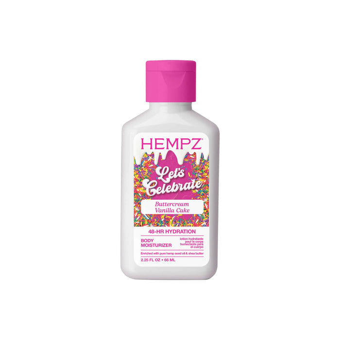 Hempz Travel-Size Celebration Buttercream Vanilla Cake Herbal Body Moisturizer