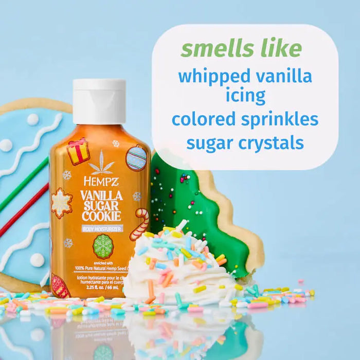 Travel-Size Vanilla Sugar Cookie Body Moisturizer Hempz