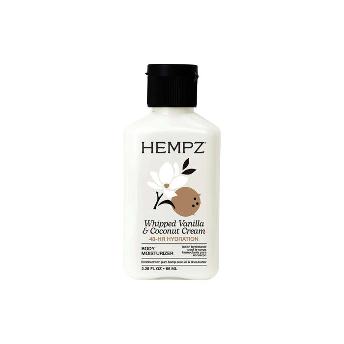 Travel-Size Whipped Vanilla & Coconut Cream Moisturizing Body Lotion Hempz