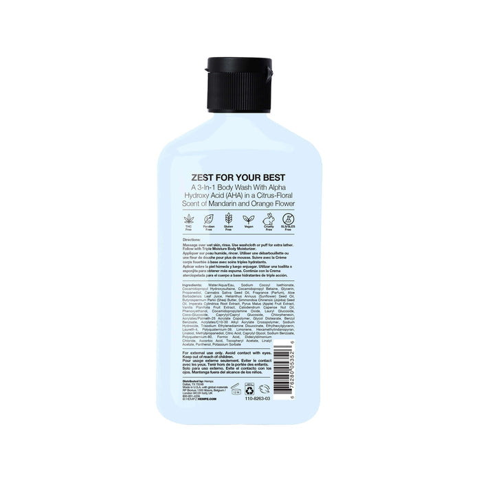 Hempz Triple Moisture Fresh Citrus Body Wash, Rear