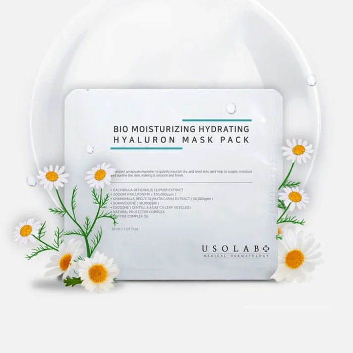 [USOLAB] Bio Moisturizing Hydrating Hyaluron Mask Pack 30ml*10EA