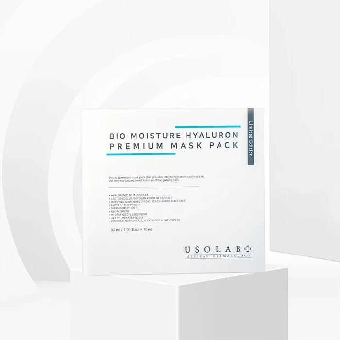 [USOLAB] Bio Moisturizing Hydrating Hyaluron Mask Pack 30ml*10EA