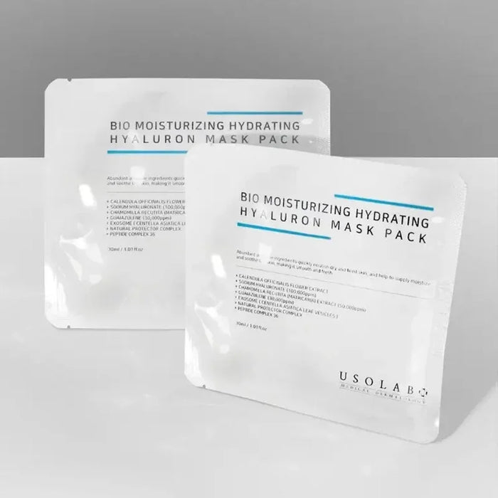 [USOLAB] Bio Moisturizing Hydrating Hyaluron Mask Pack 30ml*10EA