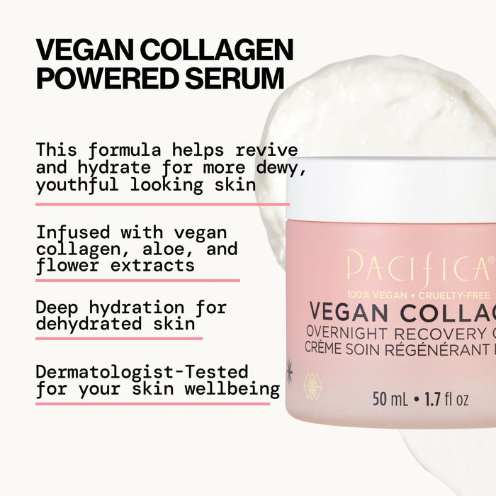 Vegan Collagen Overnight Recovery Cream - Pacifica