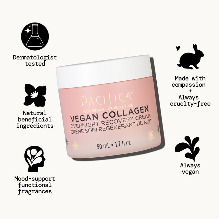 Vegan Collagen Overnight Recovery Cream - Pacifica