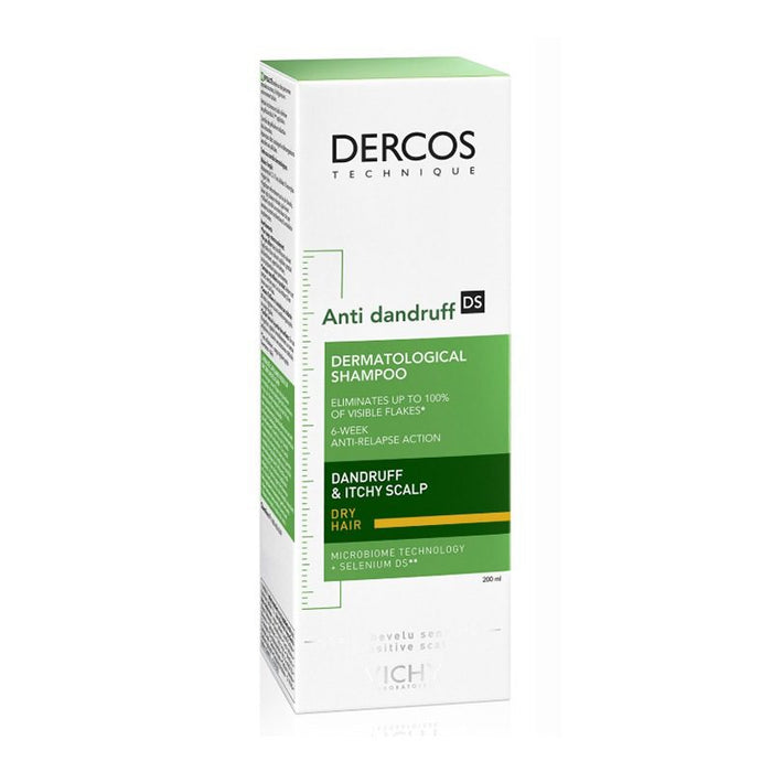 Vichy Dercos Anti Dandruff Shampoo For Dry Hair - 200ml - Dry, 200ml