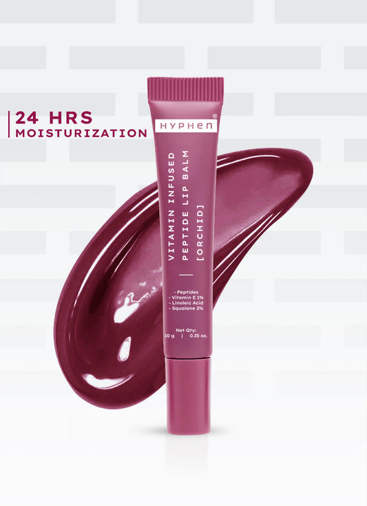 Hyphen VIP Orchid Lip Balm, 1% Vit E & Peptides - front pack shot