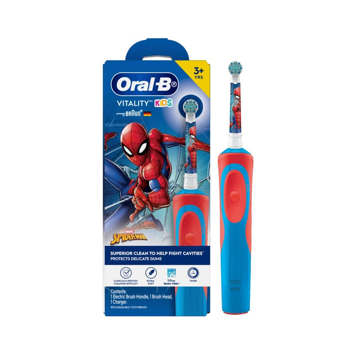 ORAL-B Vitality Kids Spiderman Electric Toothbrush | Isetan KL Online Store