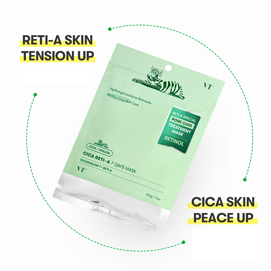 [VT Cosmetics] Cica Reti-A 7 Days Mask 7EA - Ballagrio