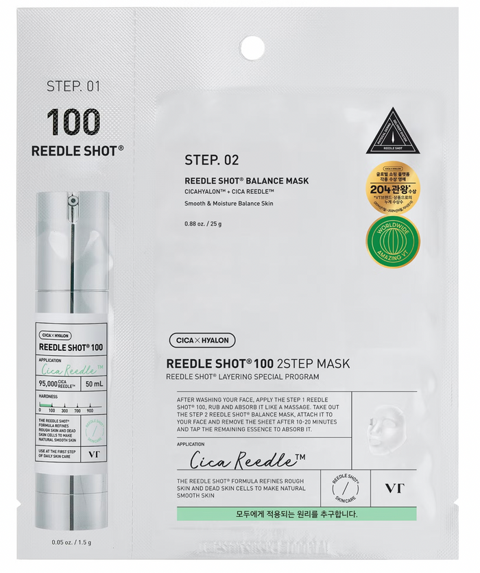 VT Cosmetics Reedle Shot 100 2-Step Mask | GlamTouch UK