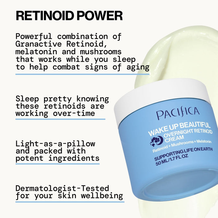 Wake Up Beautiful Overnight Retinoid Cream - Pacifica
