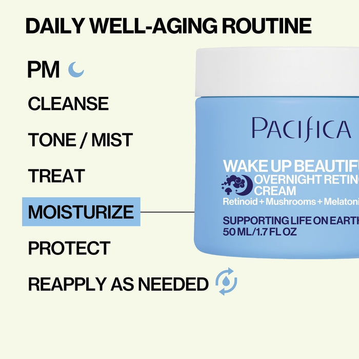 Wake Up Beautiful Overnight Retinoid Cream - Pacifica