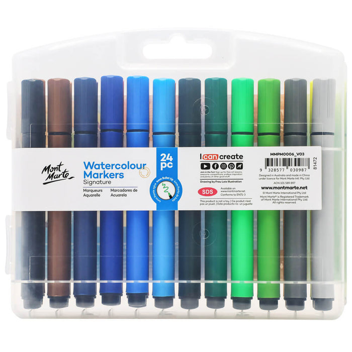 Watercolour Markers Signature 24pc
