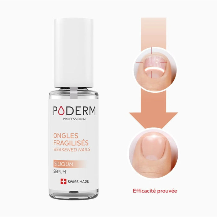 Weakened nail treatment - 8ml - Silicium - Poderm Professional