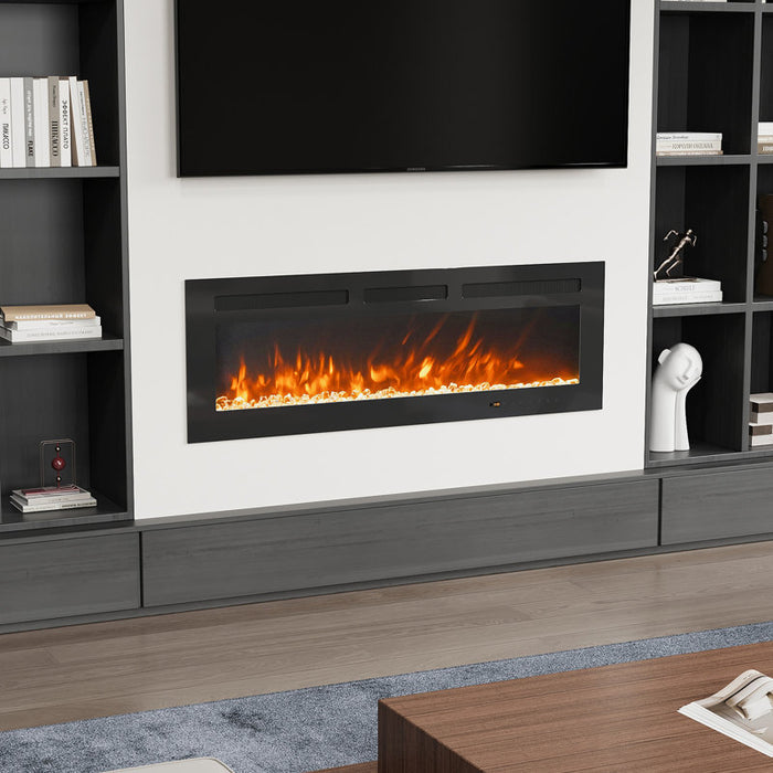 Whitmarsh Recessed Wall Mounted Electric Fireplace-no remote included (tested)