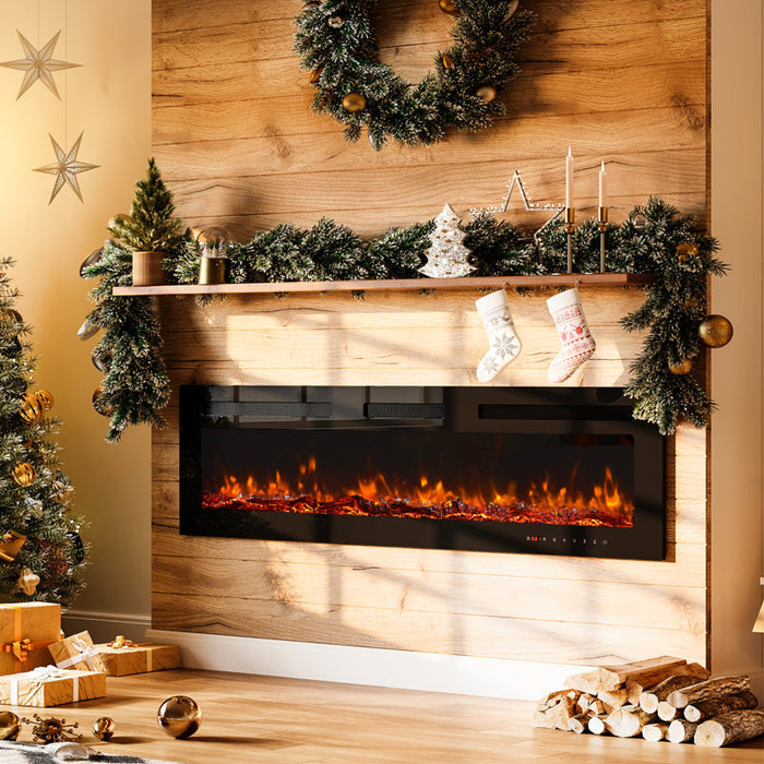 Whitmarsh Recessed Wall Mounted Electric Fireplace-no remote included (tested)