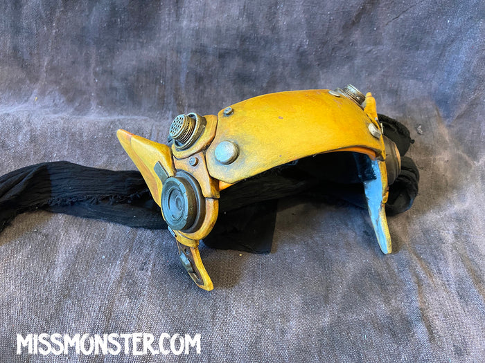 YELLOW ROBOT KITTY EAR HEADBAND