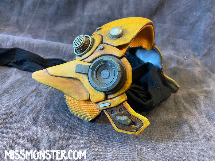 YELLOW ROBOT KITTY EAR HEADBAND