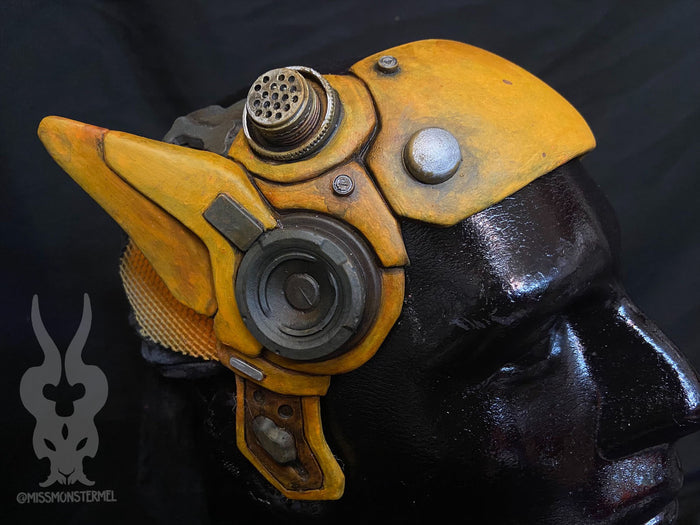 YELLOW ROBOT KITTY EAR HEADBAND