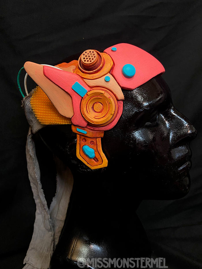 YELLOW ROBOT KITTY EAR HEADBAND