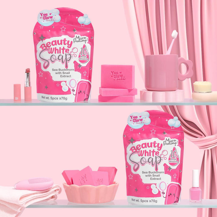 You Glow Babe Beauty White Soap 70g x 5 bars and Shepu Appu Combo