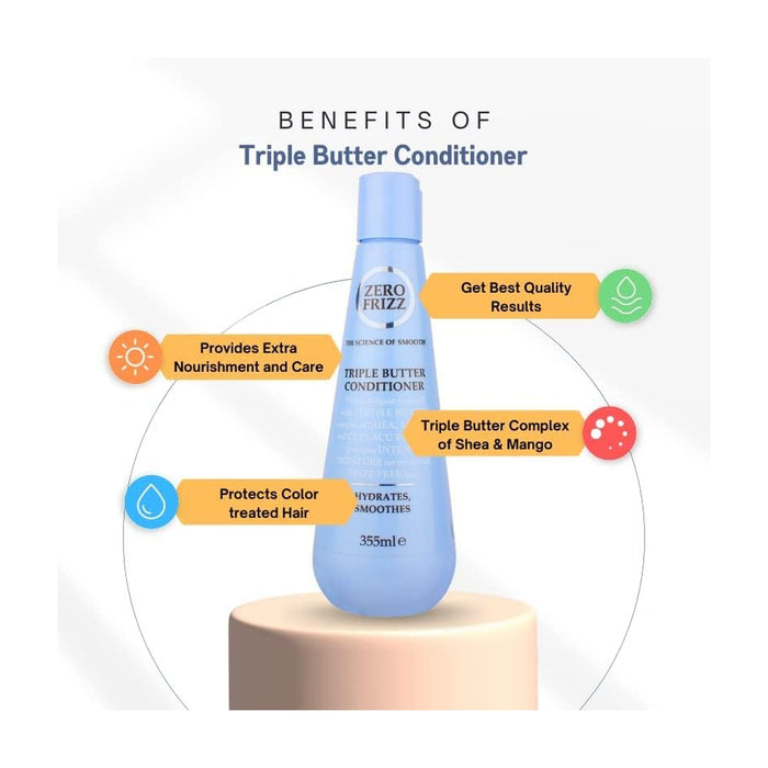 Zero Frizz Triple Butter Conditioner 355ml 1